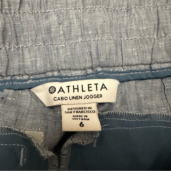 Athleta Cabo Linen Jogger in Chambray Blue - Picture 5 of 7